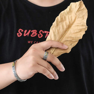 Buddha Gift Chinese Zodiac Natal Buddha Wealth Luck Adjustable Ring
