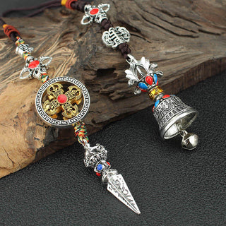 Buddha Gift Tibet Om Mani Padme Hum Vajra Dorje Spiritual Car Hanging Decoration