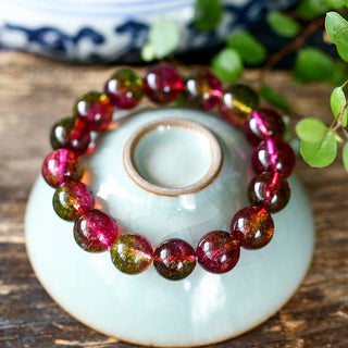 Buddha Gift Natural Tourmaline Love Wisdom Bracelet