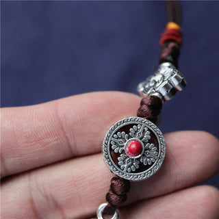 Buddha Gift Tibet Om Mani Padme Hum Prayer Wheel Peace Rotatable Car Hanging Decoration