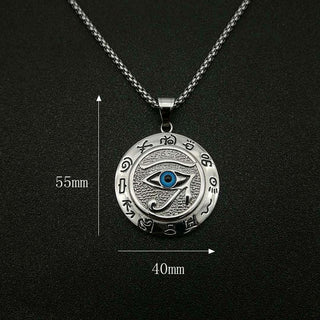 Buddha Gift Eye of Horus Protection Necklace Pendant