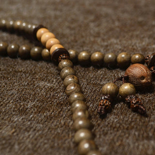 Buddha Gift Tibetan Sandalwood Protection Charm Mala Bracelet