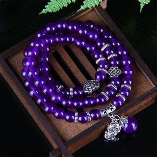Buddha Gift The Amethyst Pixiu Wealth Bracelet