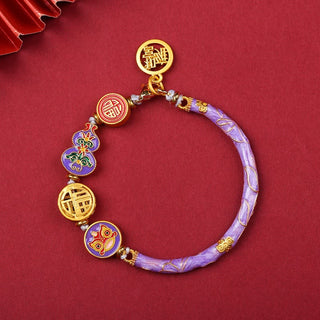 Buddha Gift Tibetan Gourd Fortune Happiness Lion Wealth Luck Bracelet