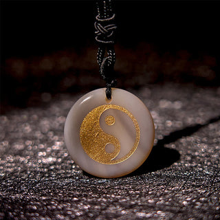 Buddha Gift Various Crystal Amethyst Tiger Eye Green Aventurine Yin Yang Spiritual Necklace Pendant