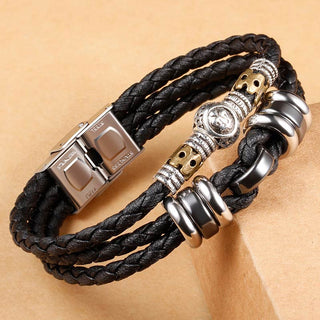 Buddha Gift 12 Constellations of the Zodiac Hematite Protection Bracelet
