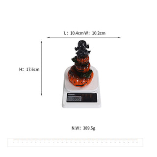 Buddha Gift Halloween Pumpkins Ghost Resin Backflow Smoke Fountain Incense Burner Decoration