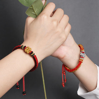 Buddha Gift Colorful Rope True Love Knot Luck Handmade Bracelet