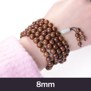 Buddha Gift 108 Mala Beads Rosewood Jade Calm Bracelet