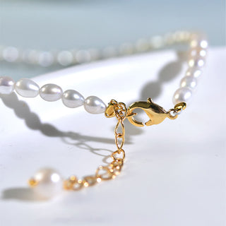 Buddha Gift 925 Sterling Silver Natural Pearl Larimar Sincerity Necklace Pendant