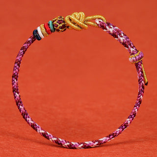 Buddha Gift Handmade Dunhuang Colorful Rope Protection Braid String Bracelet