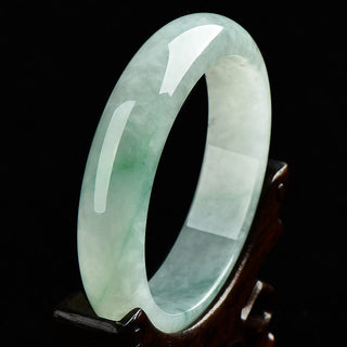 Buddha Gift  Natural Jade Prosperity Wealth Luck Bangle Bracelet