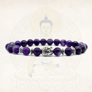 Buddha Gift Amethyst Love Healing Bracelet