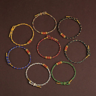 Buddha Gift Handmade Colorful Rope King Kong Knot Braided Luck Bracelet