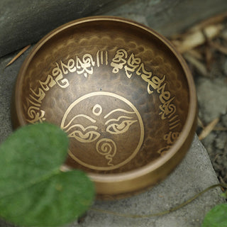 Buddha Gift Tibetan Sound Bowl Handcrafted for Yoga and Meditation Singing Bowl Set