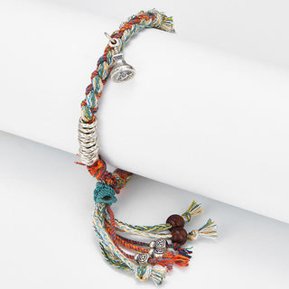 Buddha Gift 925 Sterling Silver Handmade Protection Multiple Strands Bracelet