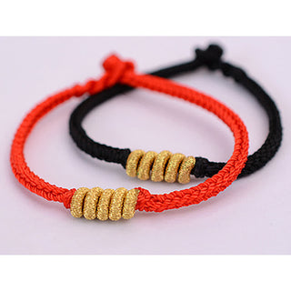 Buddha Gift Handmade Simple Design Chinese Knotting Luck Strength Braid String Bracelet