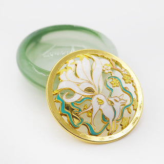 Buddha Gift Nine Tailed Fox Liuli Crystal Healing Meditation Incense Burner