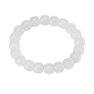 Buddha Gift Hetian White Jade Happiness Blessing Bracelet