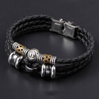 Buddha Gift 12 Constellations of the Zodiac Hematite Protection Bracelet
