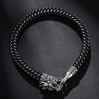 Buddha Gift Dragon Titanium Steel Protection Luck Bracelet