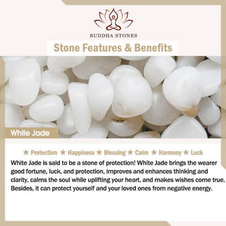 Buddha Gift 925 Sterling Silver Laughing Buddha White Jade Luck Blessing Necklace Pendant