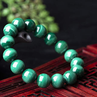 Buddha Gift Natural Malachite Protection Calmness Bracelet