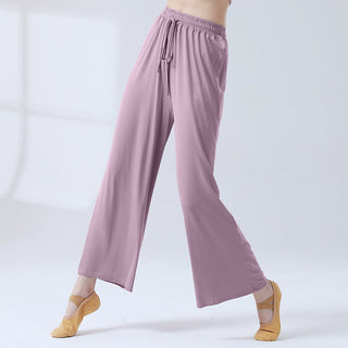 Buddha Gift Loose Modal Drawstring Wide Leg Pants For Yoga Dance