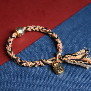Buddha Gift Zakiram Goddess of Wealth Om Mani Padme Hum Peace Handmade Bracelet