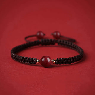 Buddha Gift Lucky Cinnabar Bead Blessing Red String Bracelet