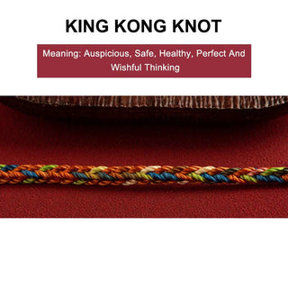 Buddha Gift "May you be healthy and happy" Lucky Multicolored Bracelet