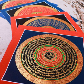 Buddha Gift Tibetan Handmade Thangka Painting Blessing Thangka Blind Box Random Color Pattern