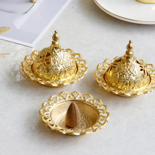 Buddha Gift Tibetan Gold Mini Meditation Incense Burner