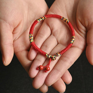 Buddha Gift Five Colors King Kong Knot String Protection Luck Bracelet