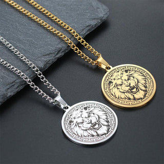 Buddha Gift Animal Titanium Steel Chain Necklace Protection Pendant