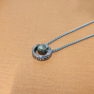 Buddha Gift Mobius Lucky Bead Copper Wealth Necklace Pendant