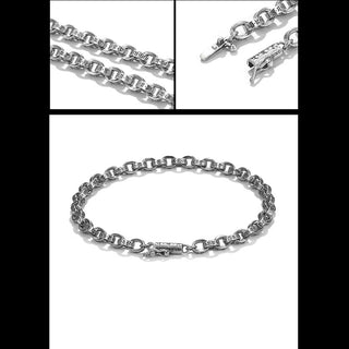 Buddha Gift 925 Sterling Silver Om Mani Padme Hum Carved Design Creativity Metal Bracelet