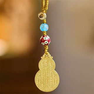 Buddha Gift Wu Lou Gourd Fu Character Tai Sui Amulet Fortune Phone Hanging Decoration Key Chain