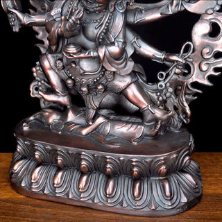 Buddha Gift Tibet Mahakala Bodhisattva Figurine Compassion Copper Statue Decoration