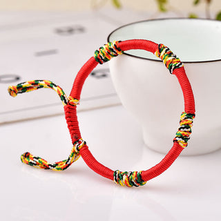 Buddha Gift Tibetan Handmade Colorful King Kong Knot Lucky Protection Braid String Bracelet
