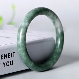Buddha Gift Natural Jade Luck Abundance Bangle Bracelet