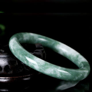 Buddha Gift Natural Jade Luck Abundance Bangle Bracelet