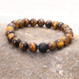 Buddha Gift 108 Beads Mala Tiger Eye Protection Tassel Bracelet
