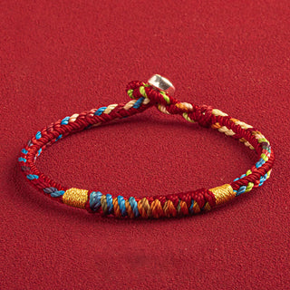 Buddha Gift "May You Be Safe And Lucky In The Year Ahead" Multicolored Bracelet
