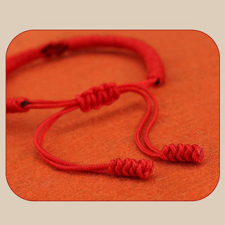 Buddha Gift 2Pcs Tibetan Luck Chinese Knot Protection String Bracelet