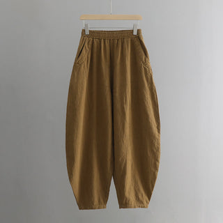 Buddha Gift Solid Color Loose Yoga Harem Pants With Pockets