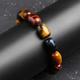 Buddha Gift Natural Tiger Eye Healing Protection Bracelet