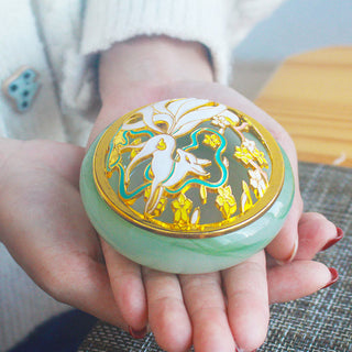 Buddha Gift Nine Tailed Fox Liuli Crystal Healing Meditation Incense Burner