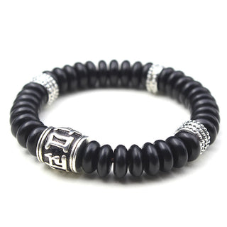 Buddha Gift Natural Tibetan Coconut Shell Om Mani Padme Hum Positive Bracelet