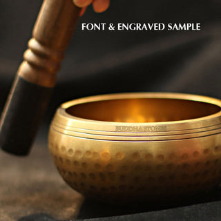 Buddha Gift Tibetan Sound Bowl Handcrafted for Relaxation and Mindfulness Meditation Singing Bowl Set